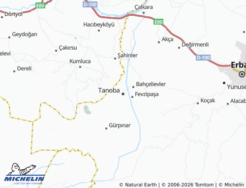 MICHELIN Tanoba map - ViaMichelin