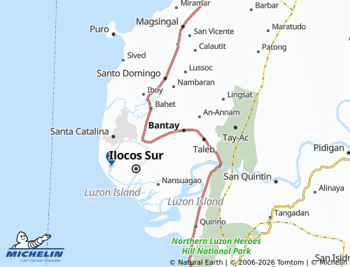MICHELIN Sinabaan map - ViaMichelin