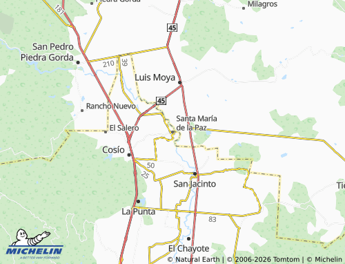 MICHELIN Santa María de la Paz map - ViaMichelin