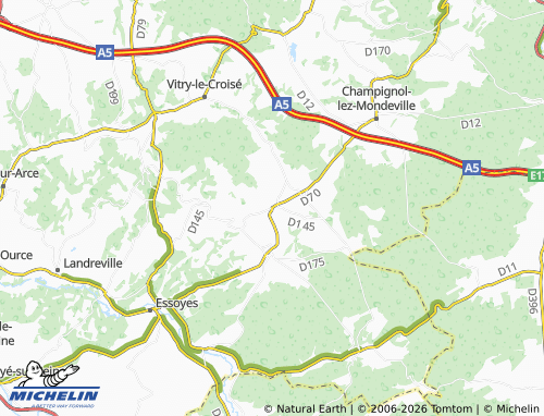 Mapa MICHELIN Saint-Usage - ViaMichelin