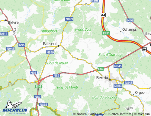MICHELIN Offagne map - ViaMichelin