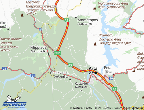 MICHELIN Chanopoulo map - ViaMichelin