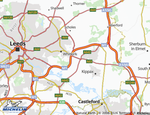Carte MICHELIN Swillington Common - ViaMichelin