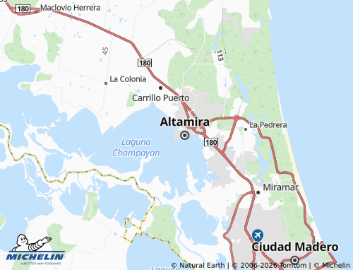Mapa MICHELIN Jardines de Champayán - ViaMichelin