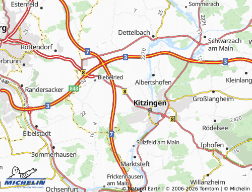 MICHELIN Repperndorf map - ViaMichelin