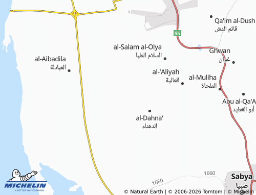 MICHELIN-Landkarte Nourah - ViaMichelin
