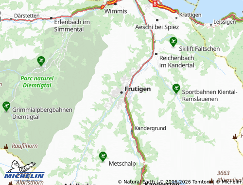 MICHELIN Frutigen map - ViaMichelin