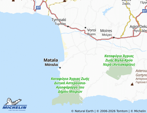 MICHELIN Pitsidia map - ViaMichelin