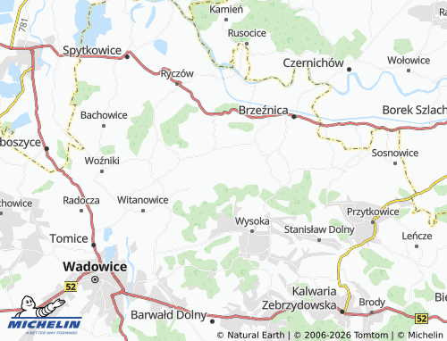 MICHELIN Bachorowice map - ViaMichelin