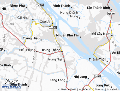 Mapa MICHELIN Trung Thành Tây - ViaMichelin