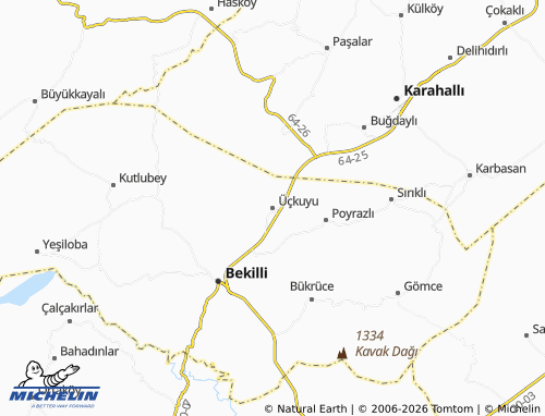 Mappa MICHELIN Üçkuyu - ViaMichelin