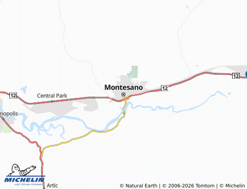 Kaart MICHELIN Montesano - ViaMichelin