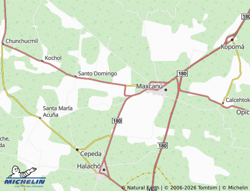 Mappa MICHELIN Santa María Chicán, Granada - ViaMichelin