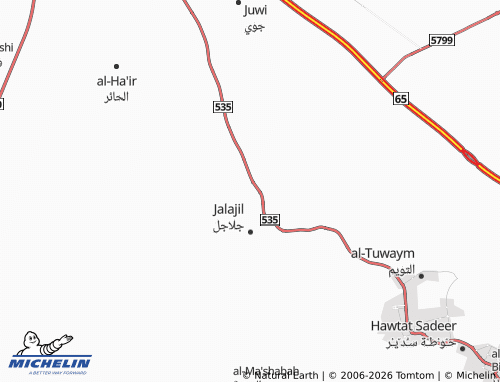 Mappa MICHELIN al-Juzur - ViaMichelin
