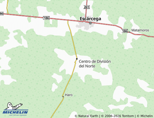 MICHELIN-Landkarte Centro de División del Norte - ViaMichelin