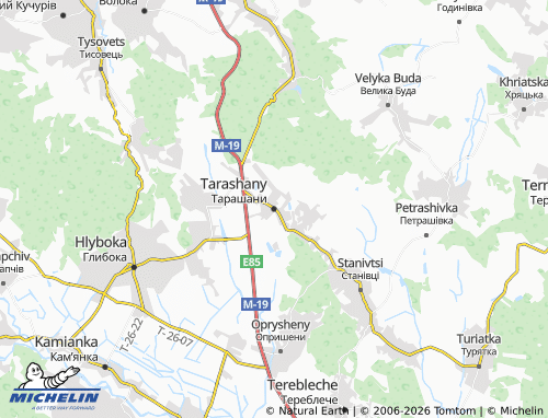 Mappa MICHELIN Tarashany - ViaMichelin