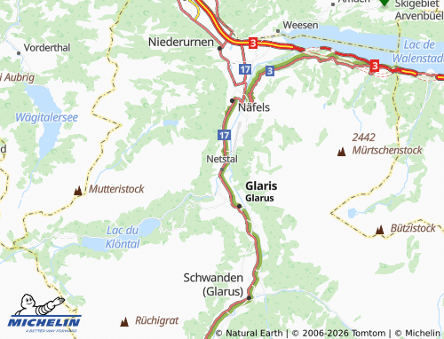Kaart MICHELIN Netstal - ViaMichelin
