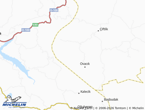 MICHELIN Tokça map - ViaMichelin