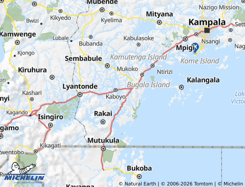 MICHELIN-Landkarte Bukoto - ViaMichelin