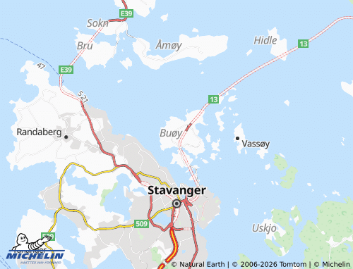 Mapa MICHELIN Hundvåg - ViaMichelin