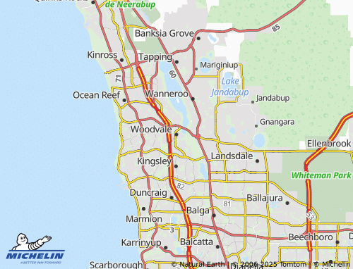 MICHELIN Woodvale map - ViaMichelin