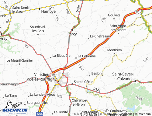 MICHELIN La Colombe map - ViaMichelin