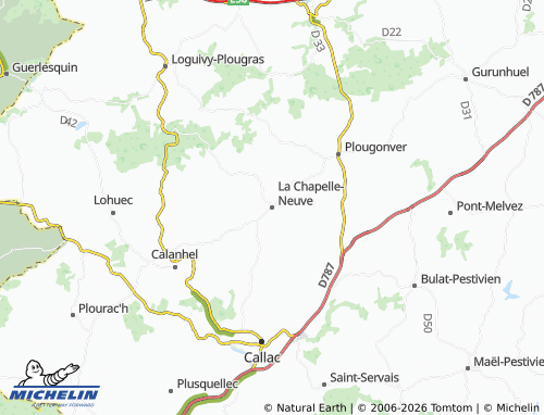 MICHELIN La Chapelle-Neuve map - ViaMichelin