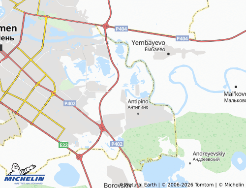 MICHELIN-Landkarte Kopytova - ViaMichelin