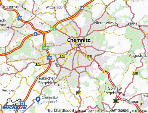 MICHELIN Altchemnitz map - ViaMichelin