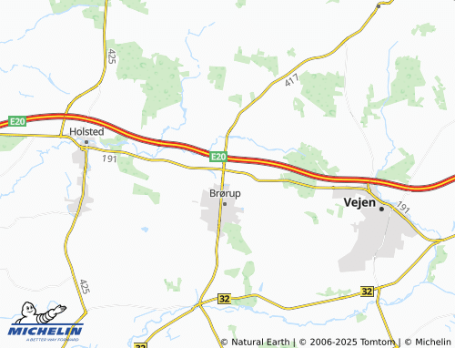 MICHELIN Eskelund map - ViaMichelin