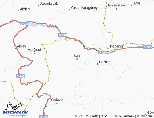 MICHELIN Kula map - ViaMichelin