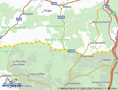 MICHELIN-Landkarte Rièzes - ViaMichelin