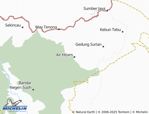 Carte MICHELIN Air Hitam - ViaMichelin