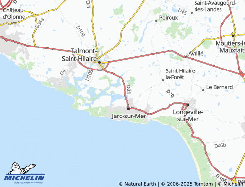 MICHELIN La Davière map - ViaMichelin