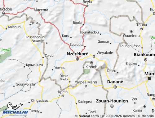 Mappa MICHELIN Nzérékoré - ViaMichelin
