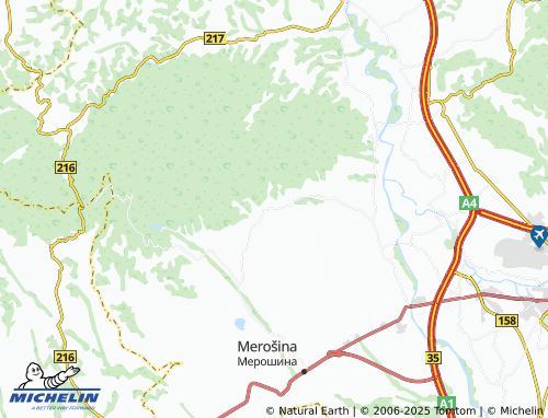 MICHELIN Azbresnica map - ViaMichelin