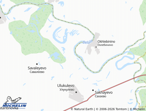MICHELIN Muksinovo map - ViaMichelin