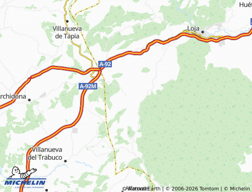 MICHELIN Fuente Camacho map - ViaMichelin