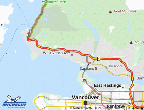 Carte MICHELIN West Vancouver - ViaMichelin