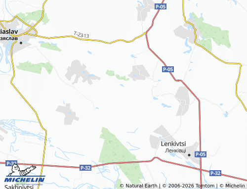 MICHELIN Tyshevychi map - ViaMichelin