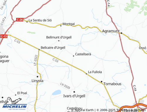 MICHELIN Castellserà map - ViaMichelin
