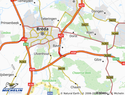 Carte MICHELIN Bavel - ViaMichelin