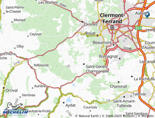 Mapa MICHELIN Chatrat - ViaMichelin