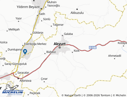 Mappa MICHELIN Atatürk - ViaMichelin