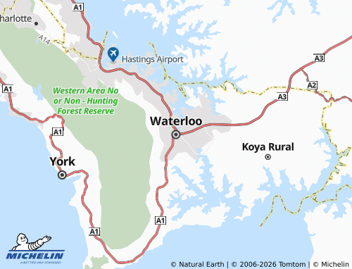 Mappa MICHELIN Waterloo - ViaMichelin