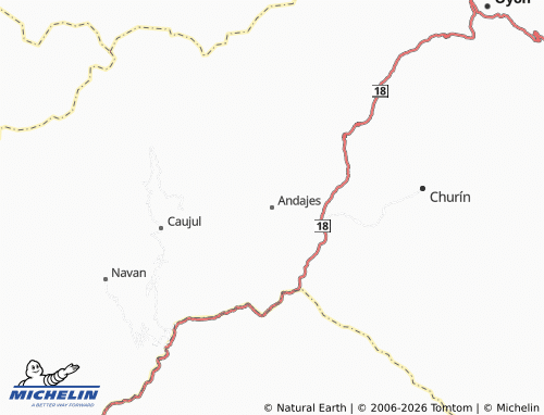 Mapa MICHELIN Andajes - ViaMichelin
