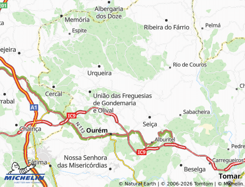 Mapa MICHELIN Carcavelos de Baixo - ViaMichelin