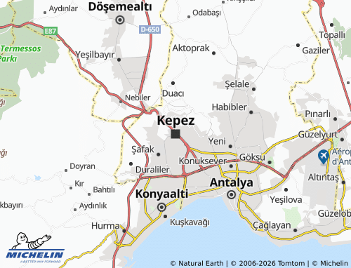 MICHELIN-Landkarte Kepez - ViaMichelin