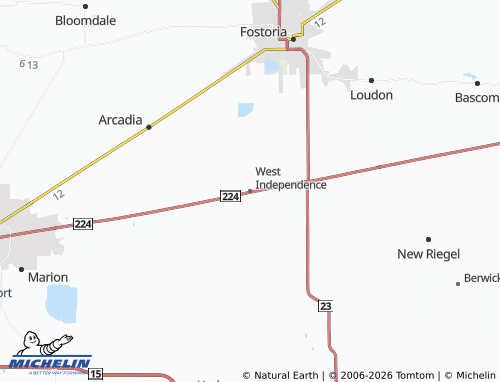 Mapa MICHELIN West Independence - ViaMichelin