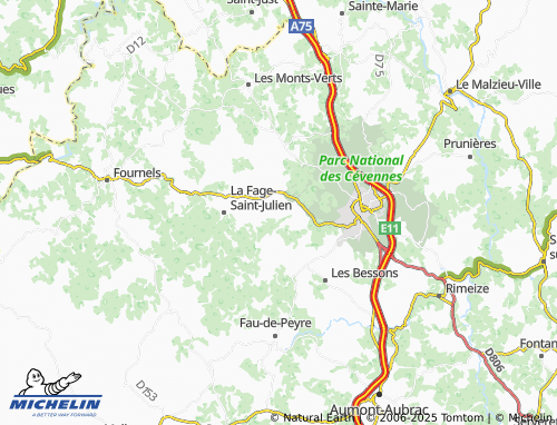Mapa MICHELIN Lachamp - ViaMichelin